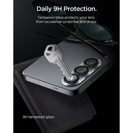 Spigen Samsung Galaxy S26 Kamerasuojus GLAS.tR EZ Fit Optik Pro 2-pakkaus Musta