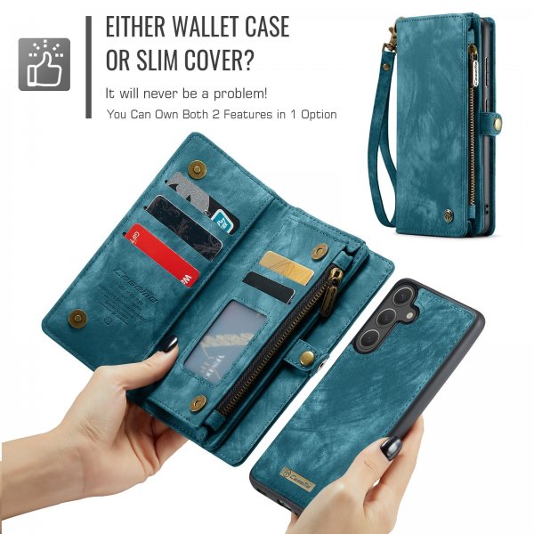 CaseMe Samsung Galaxy S26 Plus -suojakotelo 008 Series Irrotettava kuori, sininen