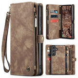 CaseMe Samsung Galaxy S26 Plus -kotelo, 008 Series, irrotettava kuori, ruskea
