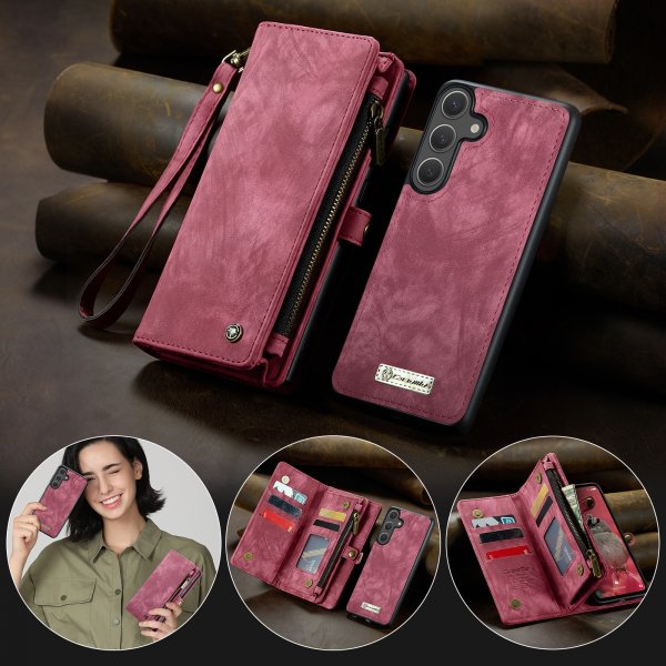 CaseMe Samsung Galaxy S26 Plus -kotelo 008 Series, irrotettava kuori, punainen