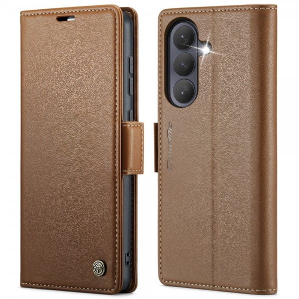 CaseMe Samsung Galaxy S26 Plus Kotelo 023 Series Ruskea