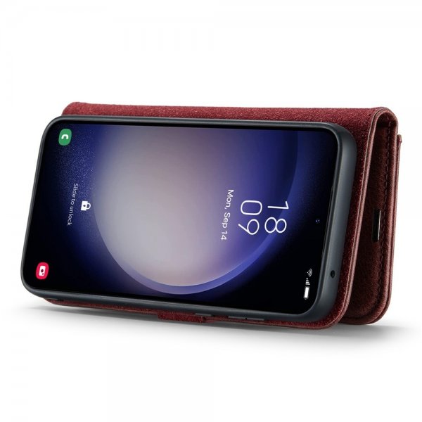 Dg.Ming Samsung Galaxy S26 Plus -kotelo irrotettavalla kuorella, punainen