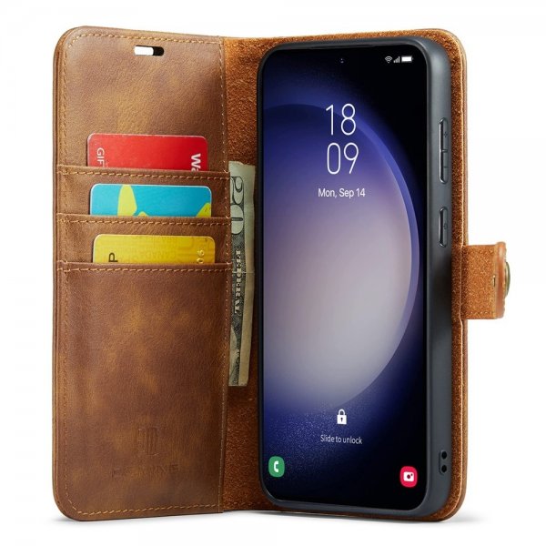 Dg.Ming Samsung Galaxy S26 Plus -kotelo irrotettavalla kuorella, ruskea