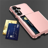 Samsung Galaxy S26 Plus Kuoret Card Slide Sininen