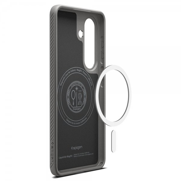 Spigen Samsung Galaxy S26 Plus -kuori Liquid Air MagFit Marble Gray