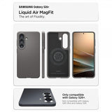 Spigen Samsung Galaxy S26 Plus -kuori Liquid Air MagFit Marble Gray