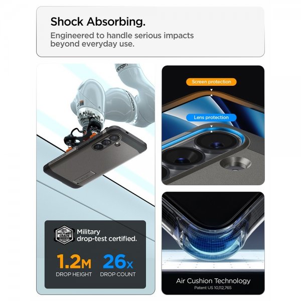 Spigen Samsung Galaxy S26 Plus Suojakuori Tough Armor MagFit Gunmetal