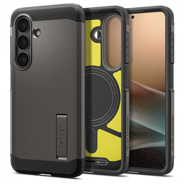 Spigen Samsung Galaxy S26 Plus Suojakuori Tough Armor MagFit Gunmetal
