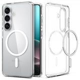Spigen Samsung Galaxy S26 Plus Ultra Hybrid MagFit kirkas kuori valkoinen