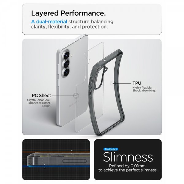 Spigen Samsung Galaxy S26 Plus Ultra Hybrid Space Crystal -suojakuori
