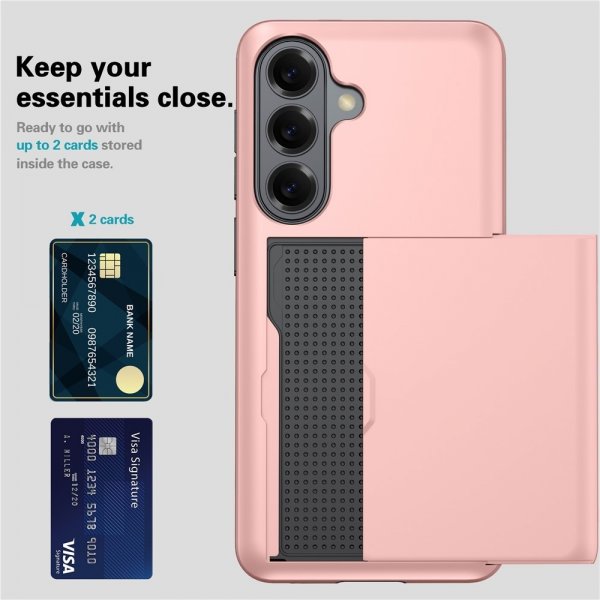 Samsung Galaxy S26 Kuori Card Slide Musta