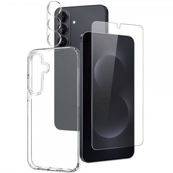 Northjo Samsung Galaxy S26 -suojakuori, jossa näyttösuoja ja kamerasuoja, 3-in-1