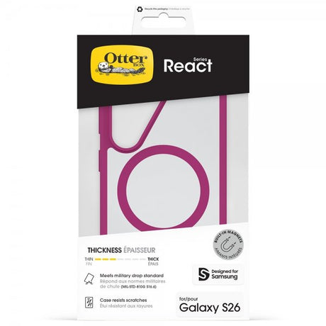 Otterbox Samsung Galaxy S26 -kuori React MagSafe Rose Crystal