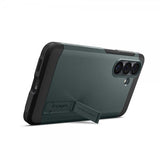 Spigen Samsung Galaxy S26 -suojakuori Tough Armor MagFit Abyss Green