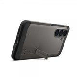 Spigen Samsung Galaxy S26 -suojakuori Tough Armor MagFit Gunmetal