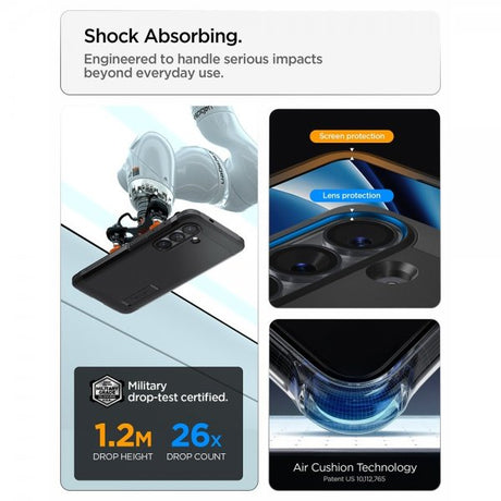 Spigen Samsung Galaxy S26 -suojakuori Tough Armor MagFit, musta