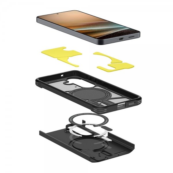 Spigen Samsung Galaxy S26 -suojakuori Tough Armor MagFit, musta