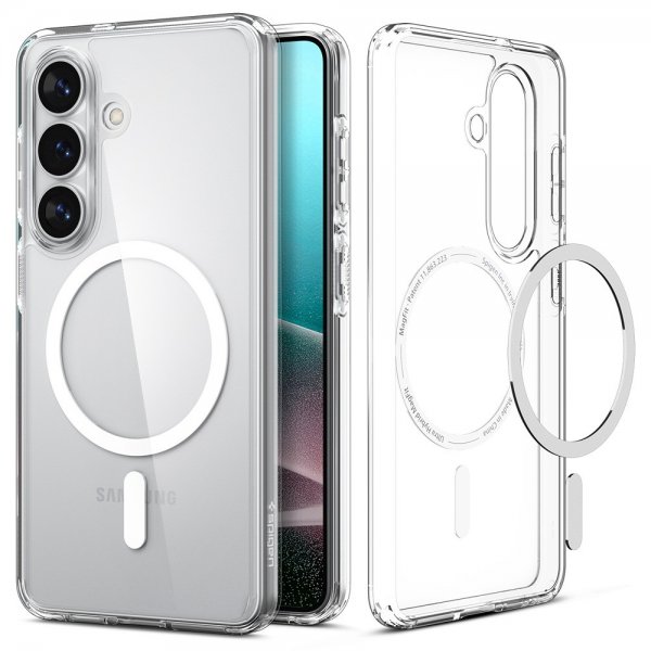 Spigen Samsung Galaxy S26 -suojakuori Ultra Hybrid MagFit Clear White