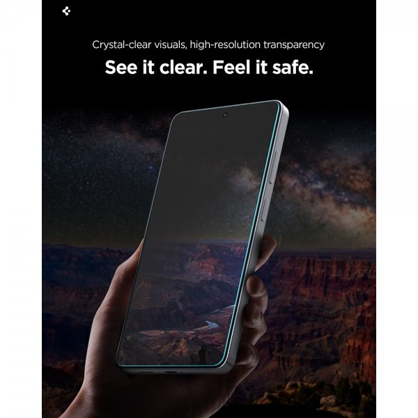 Spigen Samsung Galaxy S26 -näytönsuoja GLAS.tR EZ Fit Pro Privacy 2 kpl