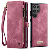 CaseMe Samsung Galaxy S26 Ultra -suojakotelo, 008-sarja, irrotettava kuori, punainen