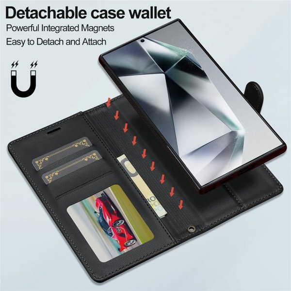 Nordic Covers Samsung Galaxy S26 Ultra -suojakuori irrotettavalla MagSafe-kuorella, Raven Black