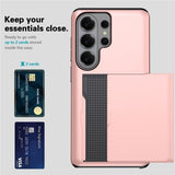 Samsung Galaxy S26 Ultra Kuori Korttipaikalla Musta