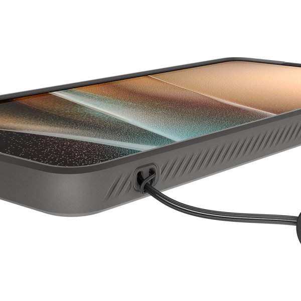 Spigen Samsung Galaxy S26 Ultra -kuori Liquid Air MagFit Marble Gray