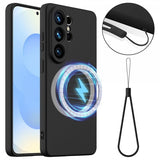 Samsung Galaxy S26 Ultra Kuori hihnalla Silikoni MagSafe Musta