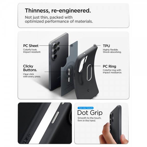 Spigen Samsung Galaxy S26 Ultra Kuori Nano Pop MagFit Black Sesame