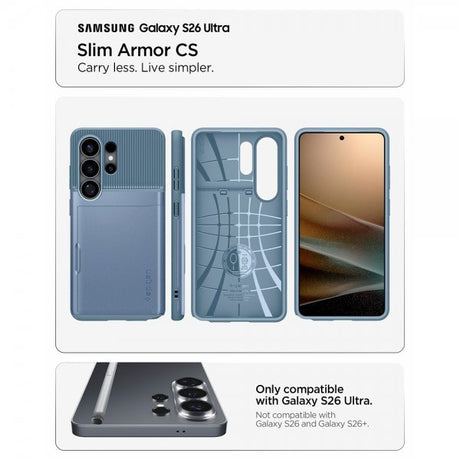 Spigen Samsung Galaxy S26 Ultra Kuori Slim Armor CS Vaaleansininen
