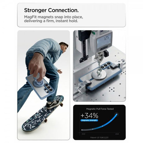 Spigen Samsung Galaxy S26 Ultra -suojakuori Ultra Hybrid MagFit, vaaleansininen