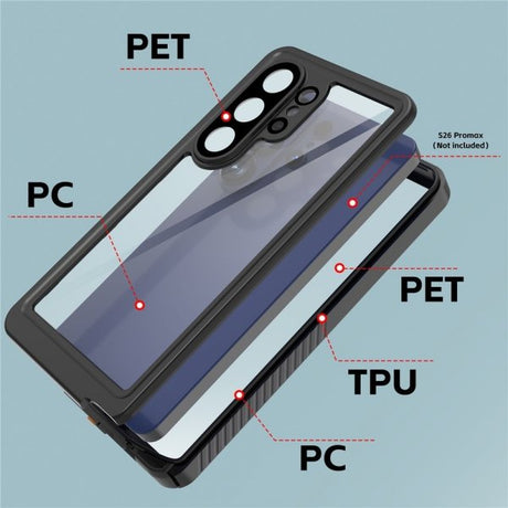 Redpepper Samsung Galaxy S26 Ultra Kuori Vedenkestävä IP68 Musta