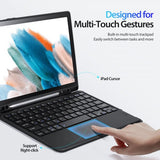 Dux Ducis Samsung Galaxy Tab A8 -kotelo irrotettavalla näppäimistöllä, musta