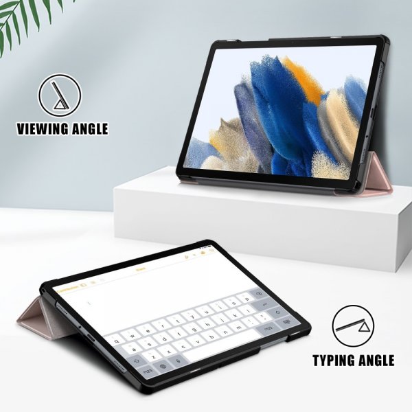 Samsung Galaxy Tab A9 Plus Suojakotelo Kolmiosainen Ruusukulta