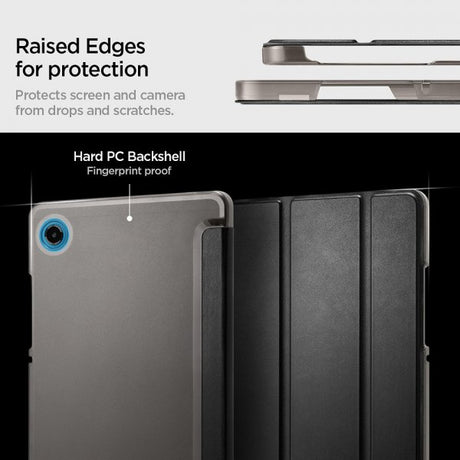 Spigen Samsung Galaxy Tab A9/Tab A11 -kotelo Smart Fold, musta