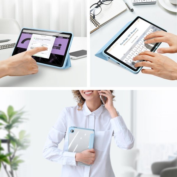 Dux Ducis Samsung Galaxy Tab A9 Kotelo TOBY Series Sininen