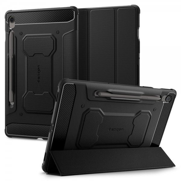 Spigen Samsung Galaxy Tab S10 FE Plus -kotelo, Rugged Armor Pro, mattamusta