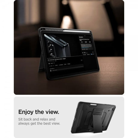 Spigen Samsung Galaxy Tab S11 Suojakuori Tough Armor Pro Musta