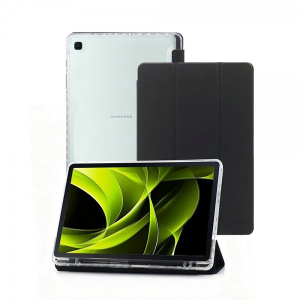Mobile Origin Samsung Galaxy Tab S6 Lite -suojakotelo Easy Tablet Case Läpinäkyvä Musta