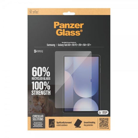 PanzerGlass Samsung Galaxy Tab S7 Plus/S8 Plus/S9 Plus/S9 FE Plus/S10 Plus -näytönsuoja Ultra-Wide Fit
