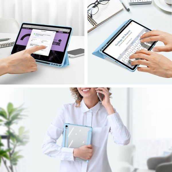 Dux Ducis Samsung Galaxy Tab S9 FE -kotelo TOBY Series Sininen