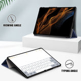Samsung Galaxy Tab S9 Ultra -suojakotelo, kolmiosainen, sininen