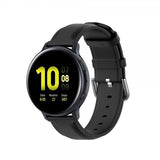 Samsung Galaxy Watch 20mm Ranneke Aitoa Nahkaa Musta