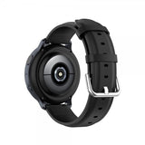 Samsung Galaxy Watch 20mm Ranneke Aitoa Nahkaa Musta