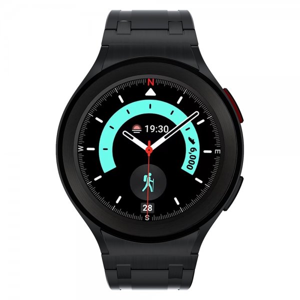 Samsung Galaxy Watch 20mm Silikoniranneke, musta, musta solki