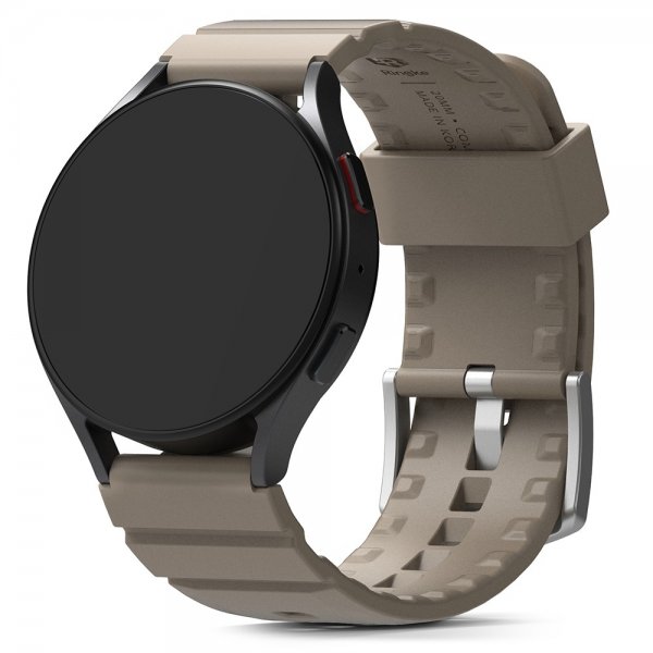 Ringke Samsung Galaxy Watch 20mm hihna Rubber One Bold Band, harmaa hiekka