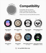 Ringke Samsung Galaxy Watch 20mm hihna Rubber One Bold Band, harmaa hiekka