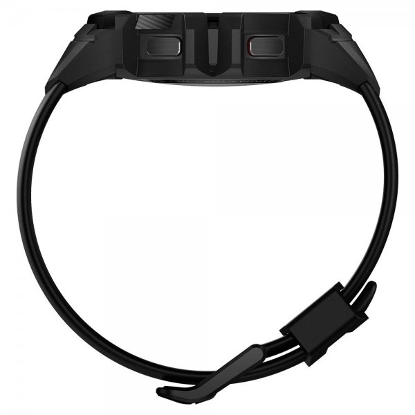 Spigen Samsung Galaxy Watch 4/5 40mm -kuori ja ranneke Rugged Armor Pro Charcoal Gray