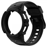 Spigen Samsung Galaxy Watch 4/5 44mm Kuori ja ranneke Rugged Armor Pro Charcoal Gray