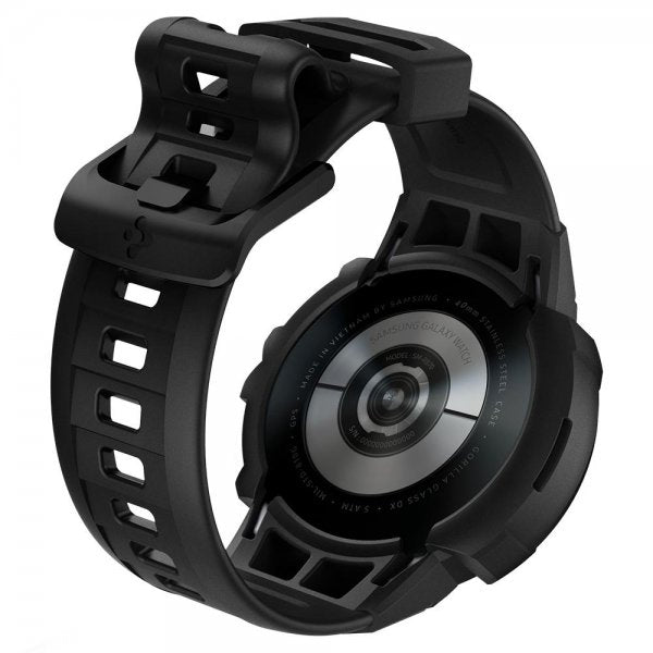 Spigen Samsung Galaxy Watch 4/5 44mm Kuori ja ranneke Rugged Armor Pro Charcoal Gray